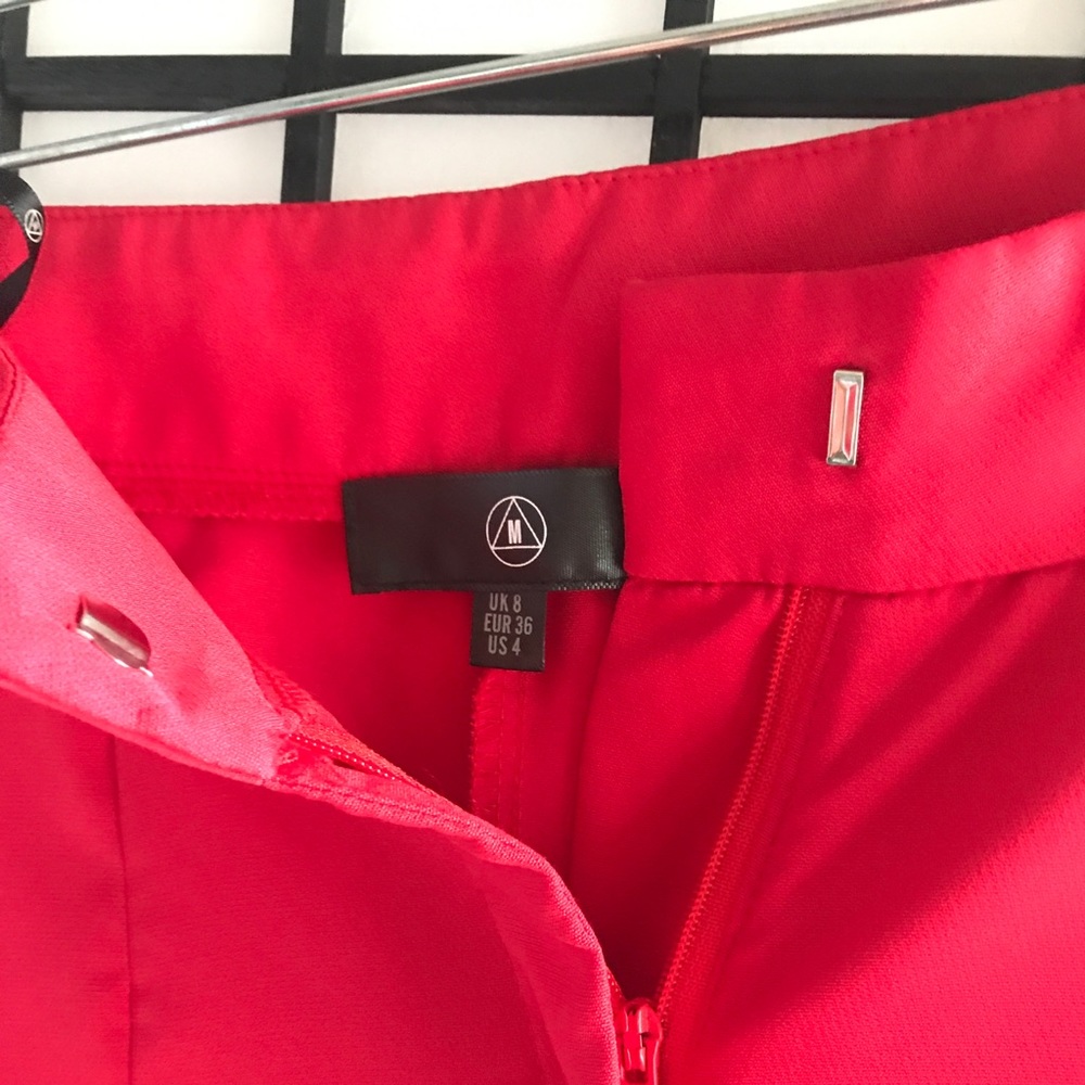 ASOS Misguided Tailored Cigarette Pants in Red